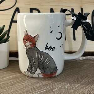 Rae Dunn Cat with Skeleton Costume Mug